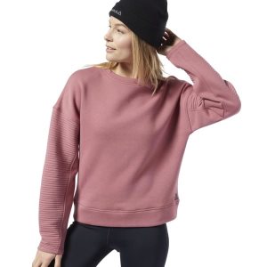 Reebok Workout Ready Crew Sweatshirt Damen - Rosa - DE 685-SRM